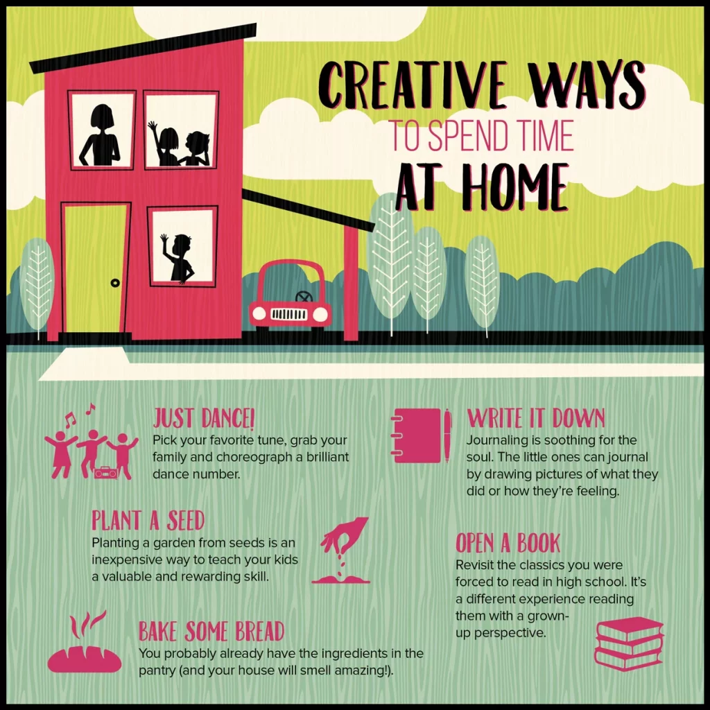 Creative ways to spend time at home