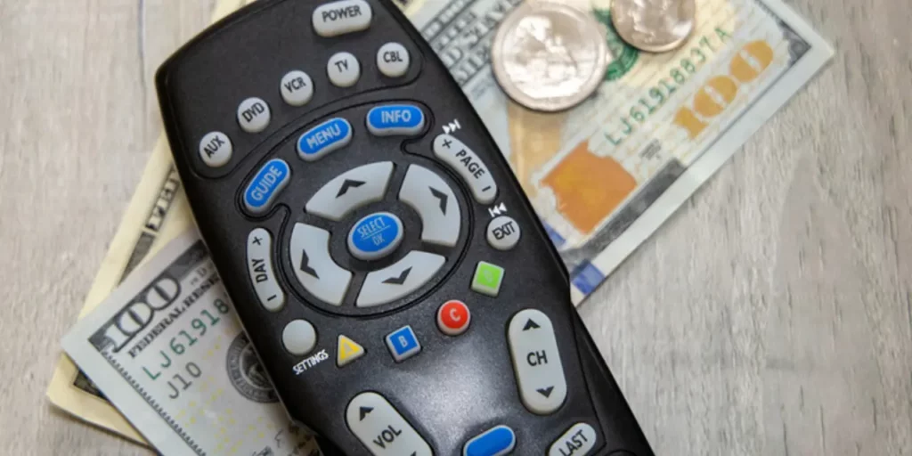 remote control and cash