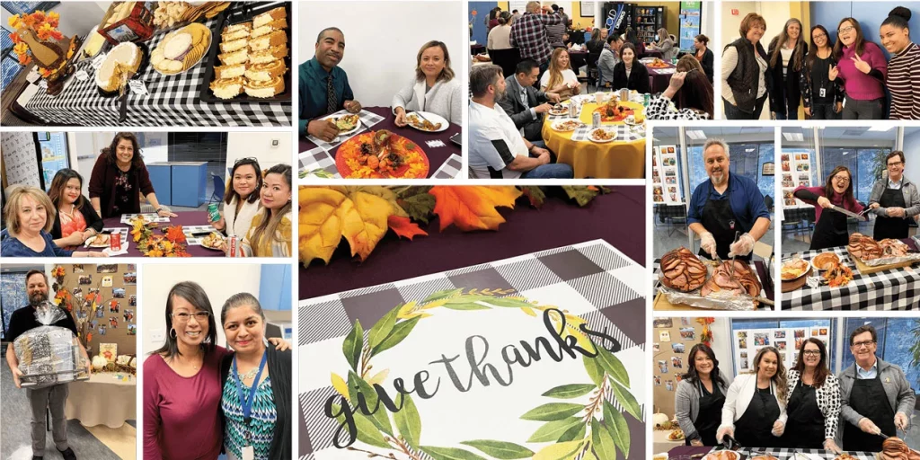 mosaic of pictures from SCCFCU Thanksgiving